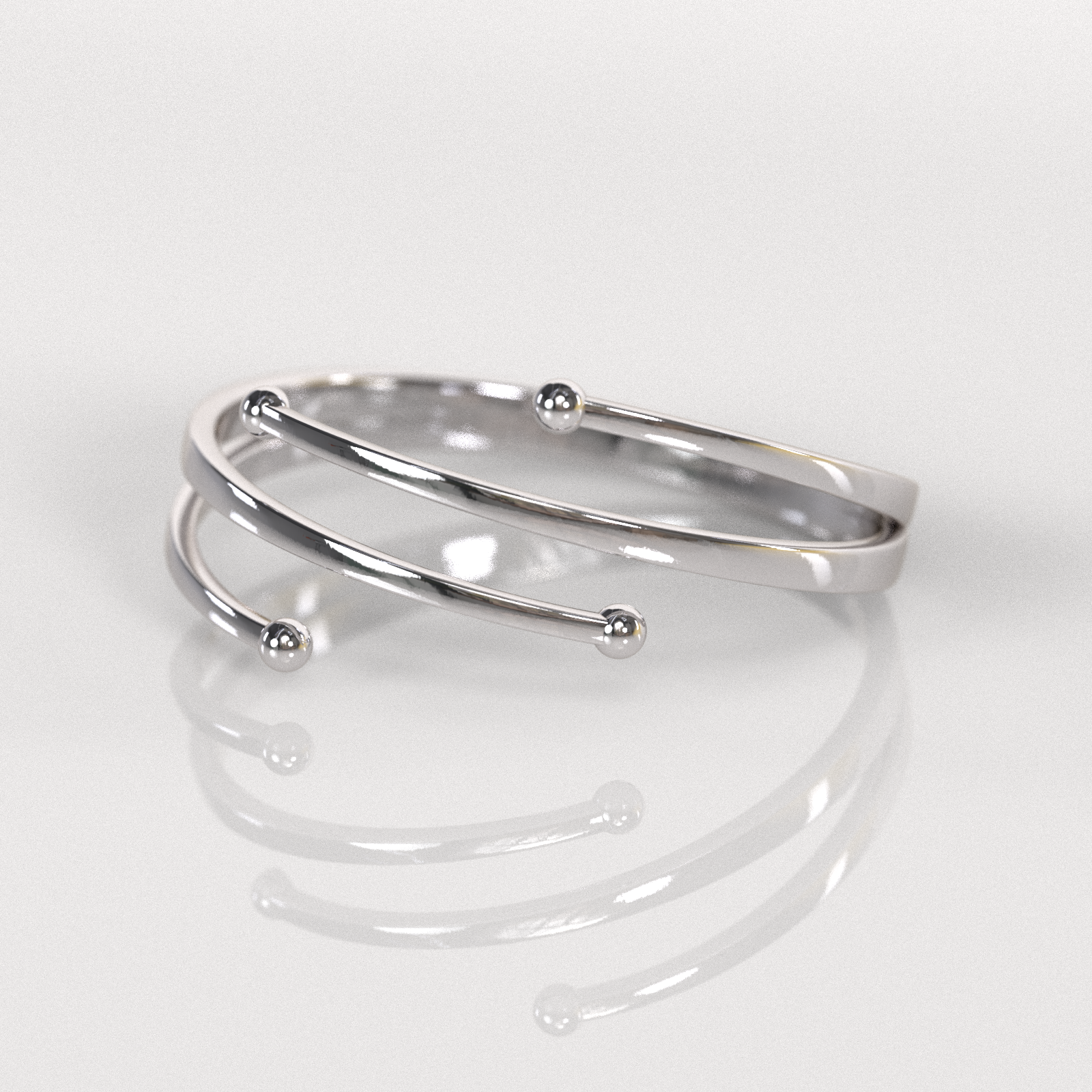 Anillo Astras - Oro Blanco 18K
