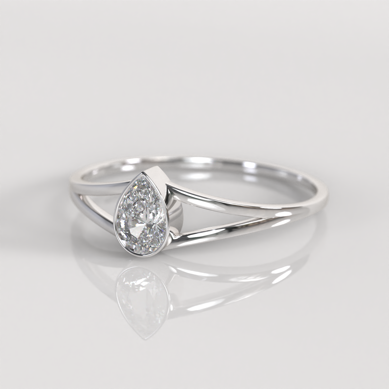 Anillo de Compromiso Goccia - Plata