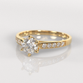Anillo de Compromiso Georgia - Oro Amarillo 18K