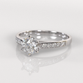 Anillo de Compromiso Georgia - Oro Blanco 18K