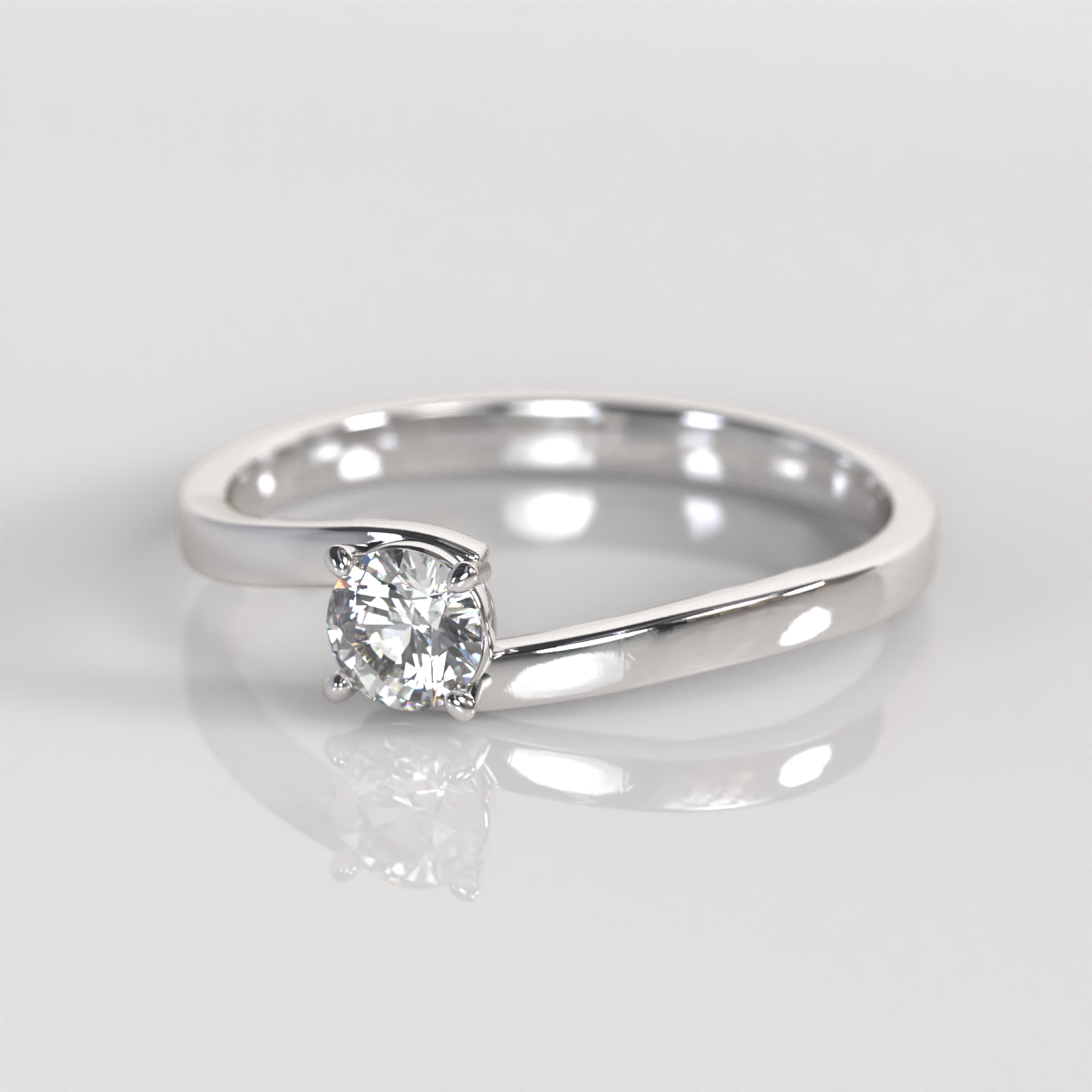Anillo de Compromiso Belina - Plata