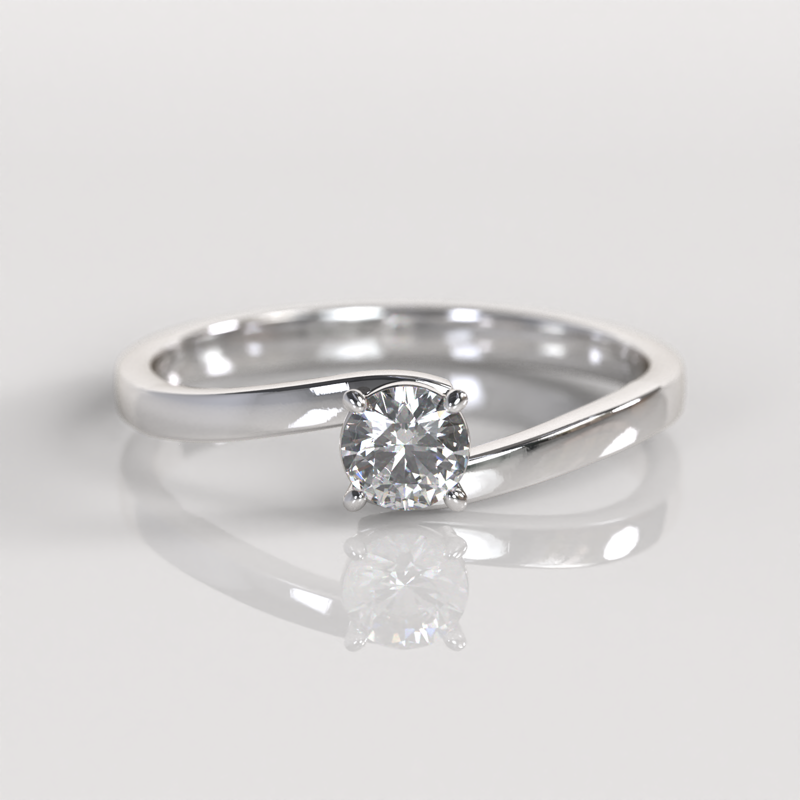 Anillo de Compromiso Belina - Plata