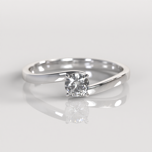 Anillo de Compromiso Belina - Plata