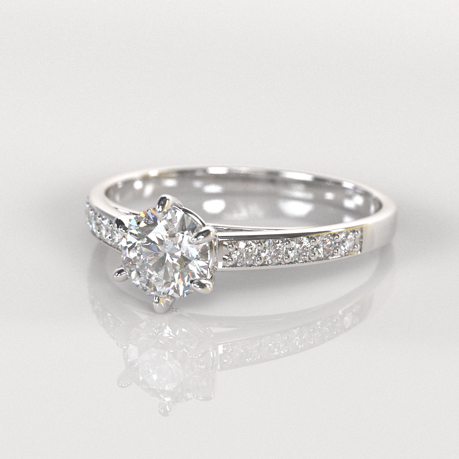 Anillo de Compromiso Georgia - Plata