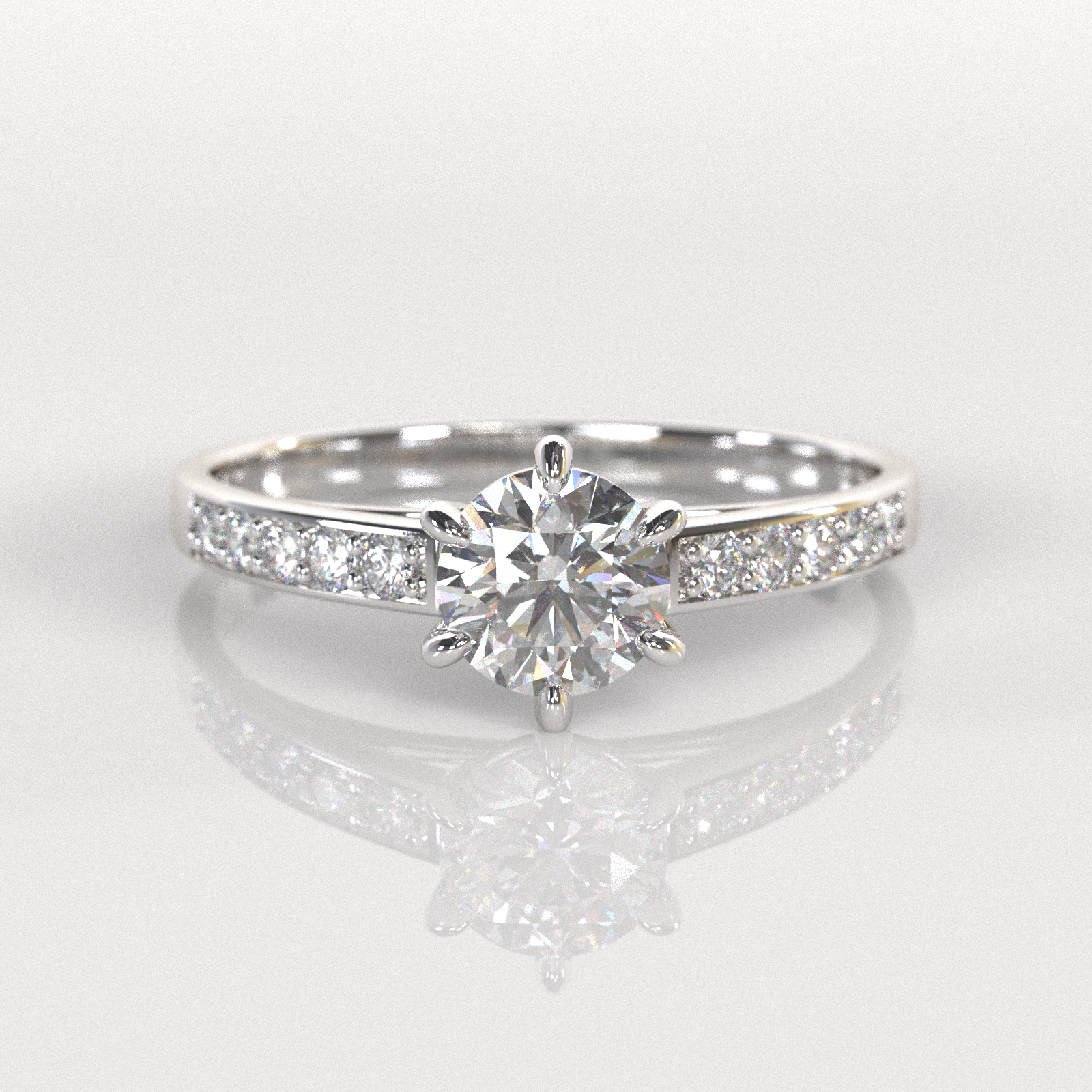 Anillo de Compromiso Georgia - Plata