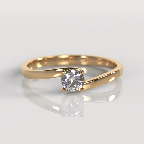 Anillo de Compromiso Belina - Oro Rosado 18K