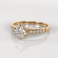 Anillo de Compromiso Georgia - Oro Rosado 18K