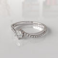 Anillo de Compromiso con Diamantes Noah - Oro Blanco 18K