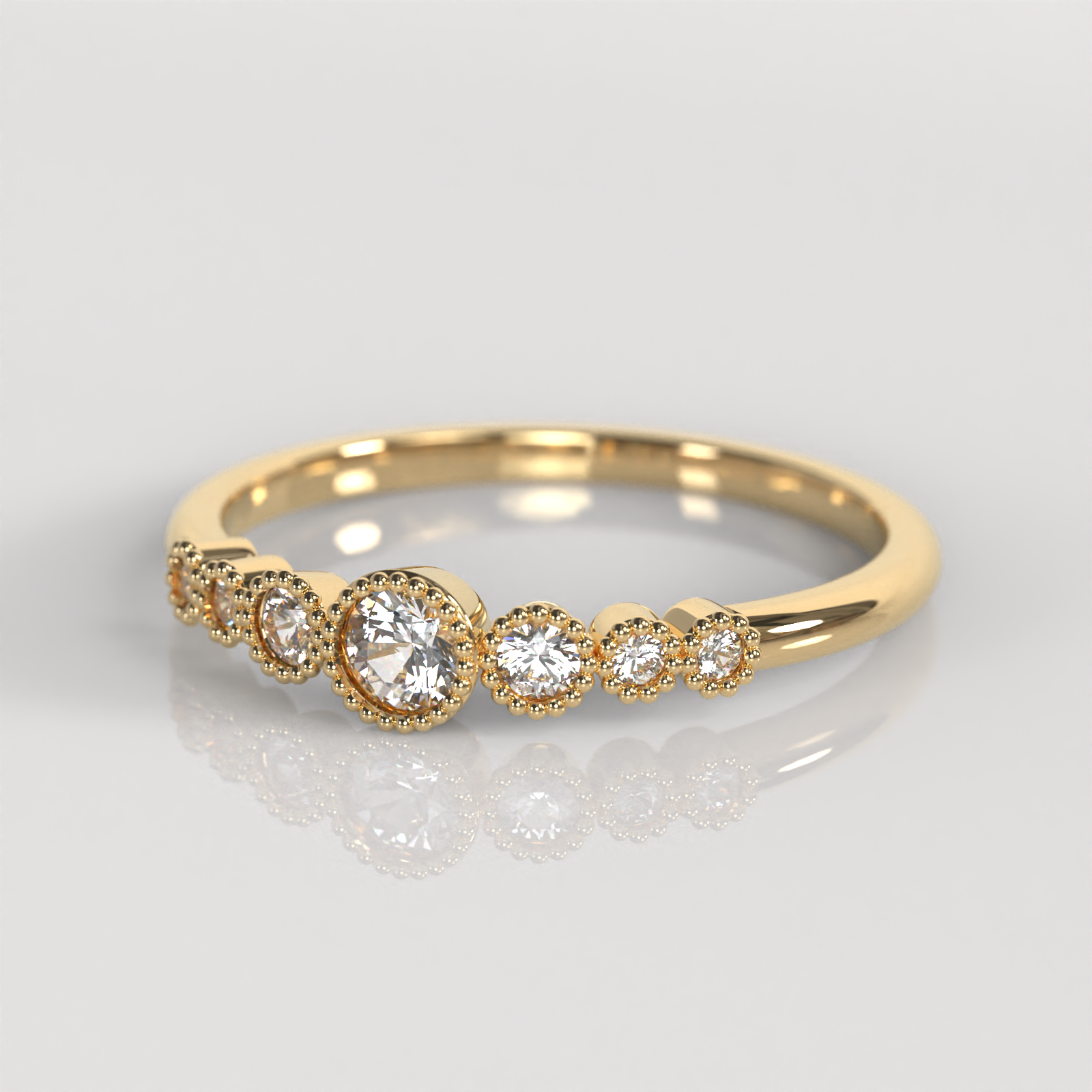 Anillo de Compromiso Caitlyn - Oro Amarillo 18K