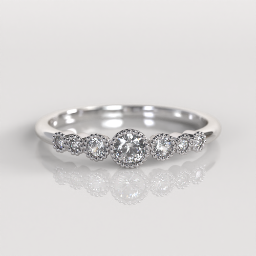 Anillo de Compromiso Caitlyn - Oro Blanco 18K
