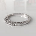Anillo de Compromiso con Diamantes Isolde - Oro Blanco 18K