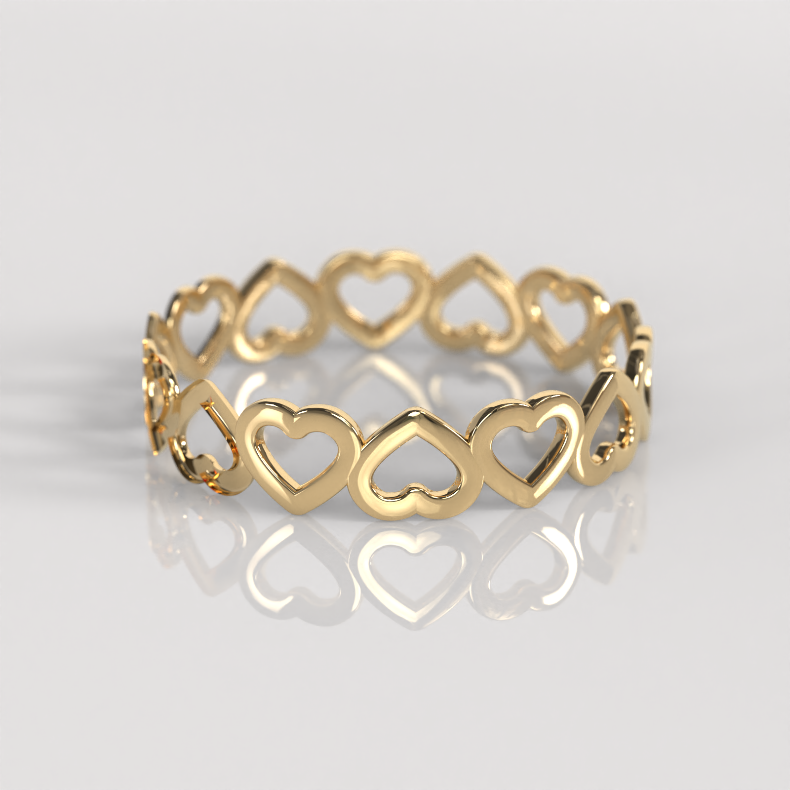 Anillo Corazón Sinfín - Oro Amarillo 18K