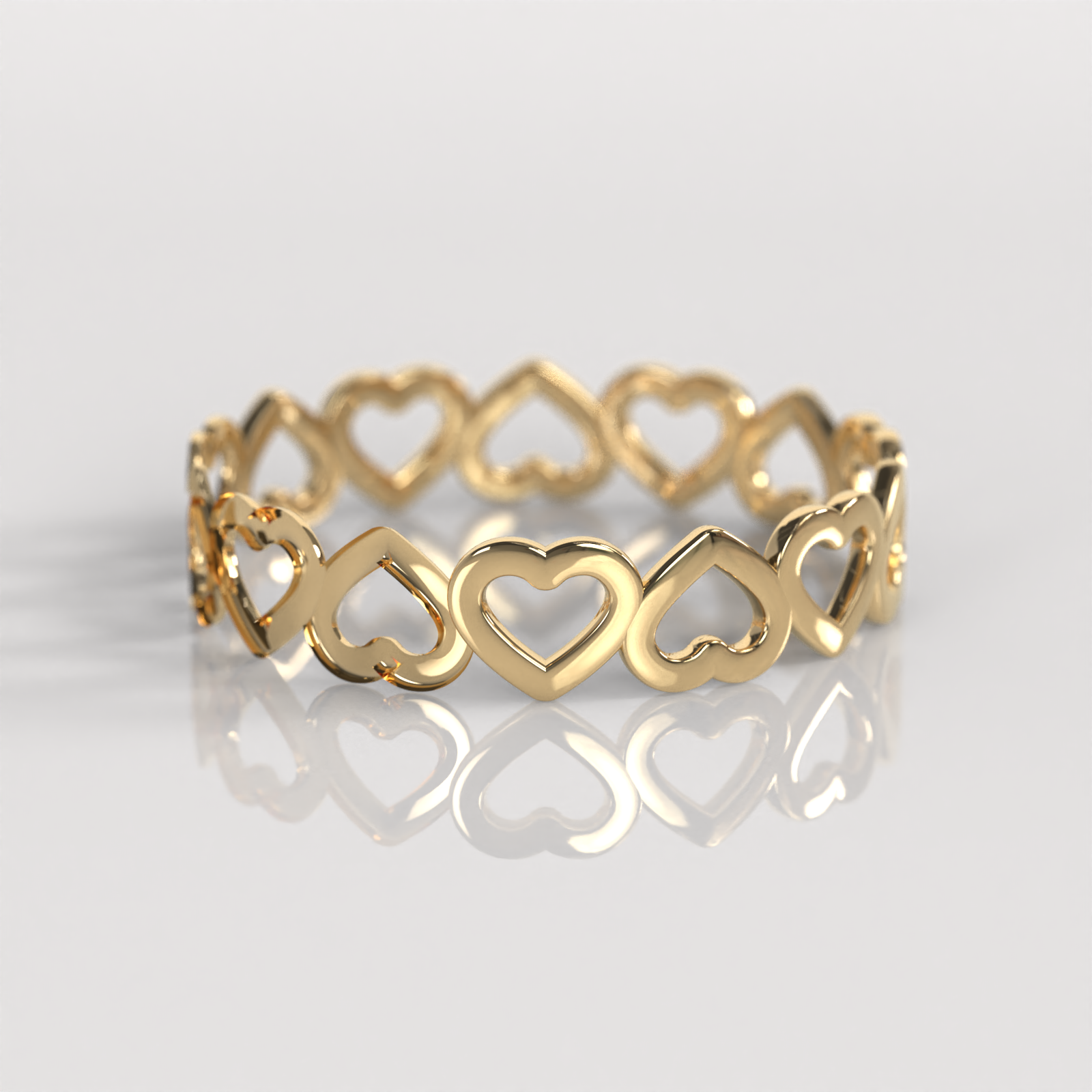 Anillo Corazón Sinfín - Oro Amarillo 18K