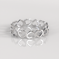 Anillo Corazón Sinfín - Plata