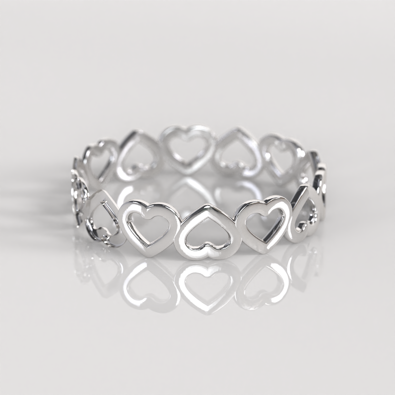 Anillo Corazón Sinfín - Plata