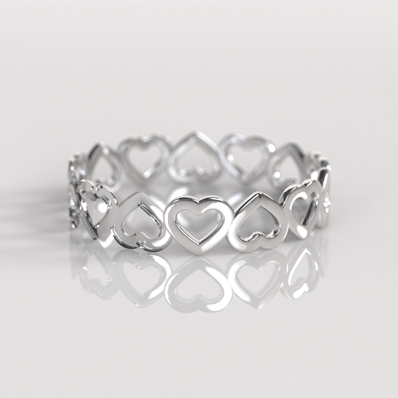 Anillo Corazón Sinfín - Plata