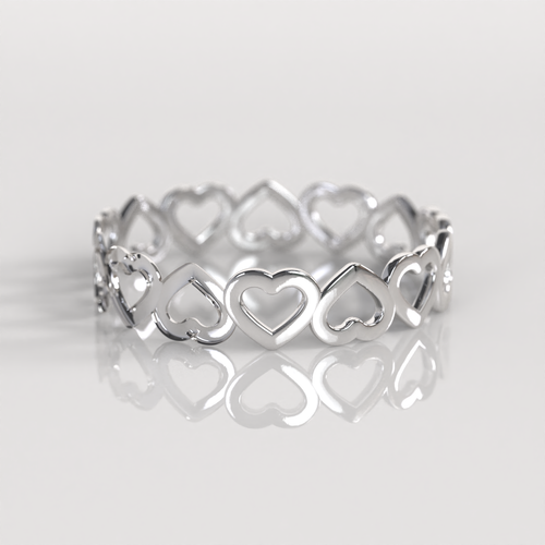 Anillo Corazón Sinfín - Plata