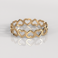 Anillo Corazón Sinfín - Oro Rosado 18K