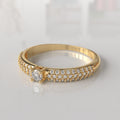 Anillo de Compromiso con Diamantes Lyla - Oro Amarillo 18K