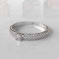 Anillo de Compromiso con Diamantes Lyla - Oro Blanco 18K