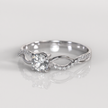Anillo de Compromiso Grace - Oro Blanco 18K