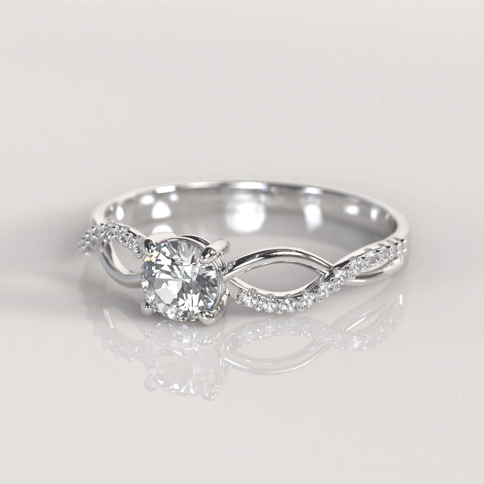 Anillo de Compromiso Grace - Plata