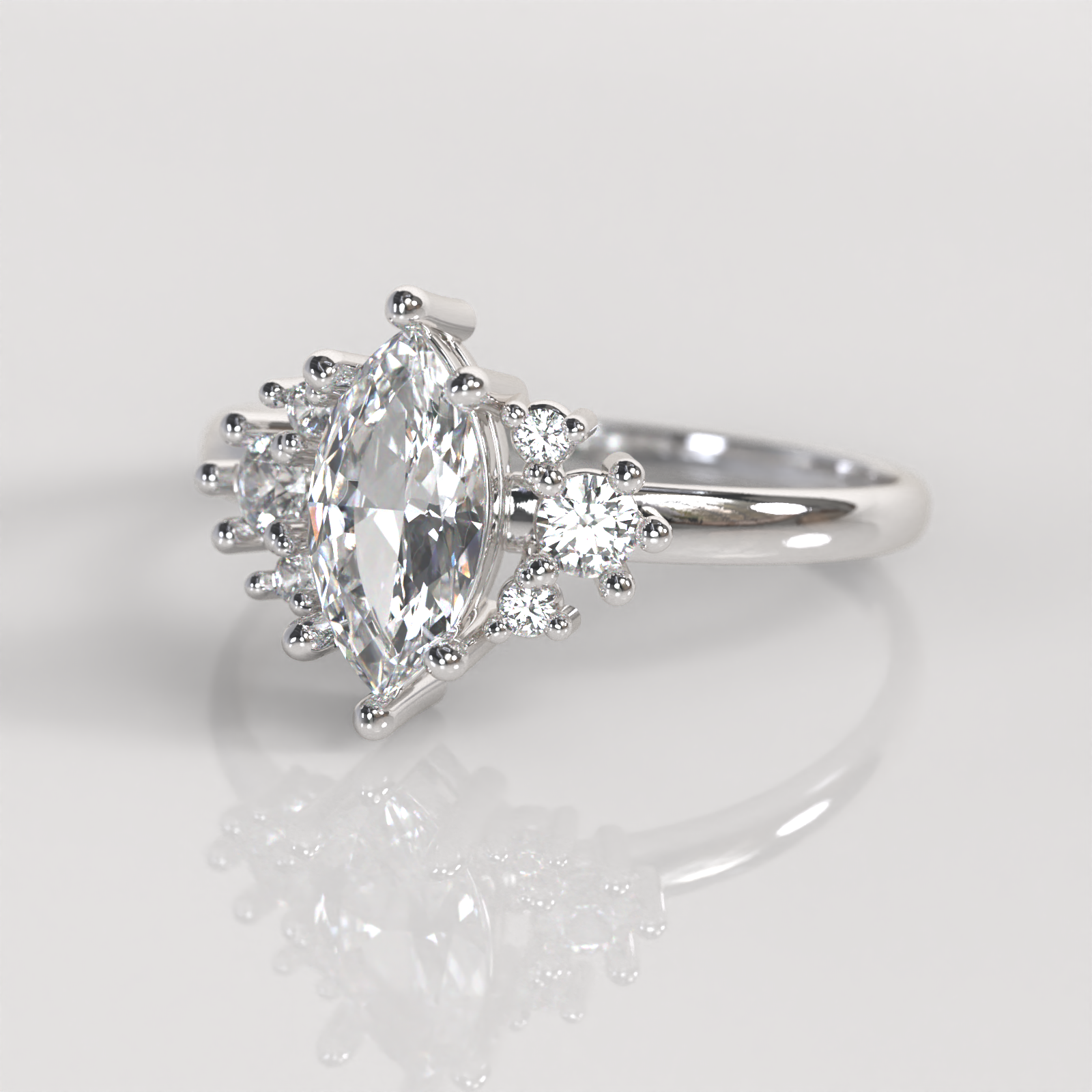 Anillo de Compromiso Maia - Plata
