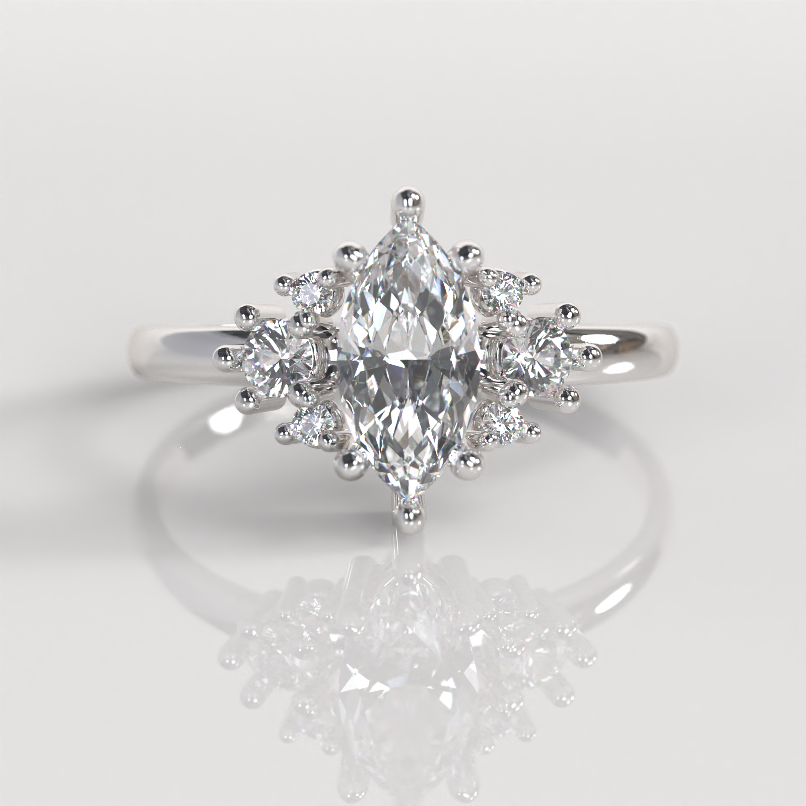 Anillo de Compromiso Maia - Plata