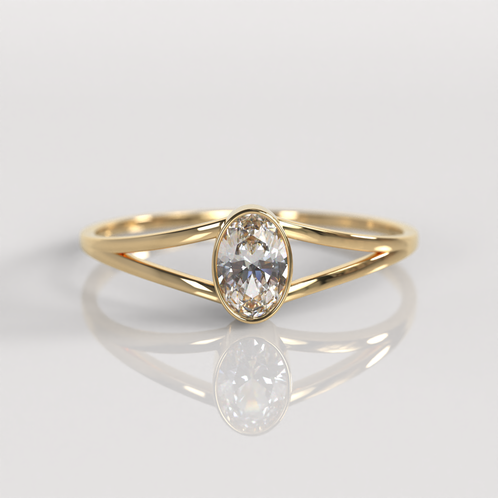 Anillo de Compromiso Eva - Oro Amarillo 18K