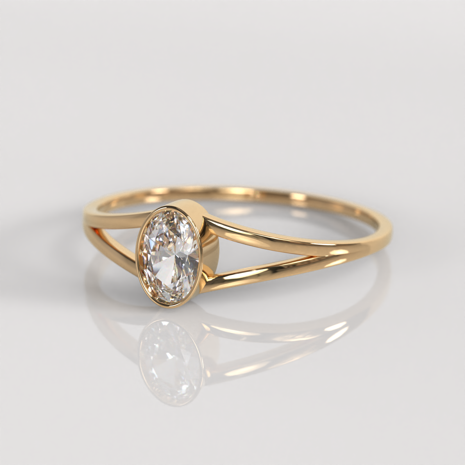 Anillo de Compromiso Eva - Oro Rosado 18K