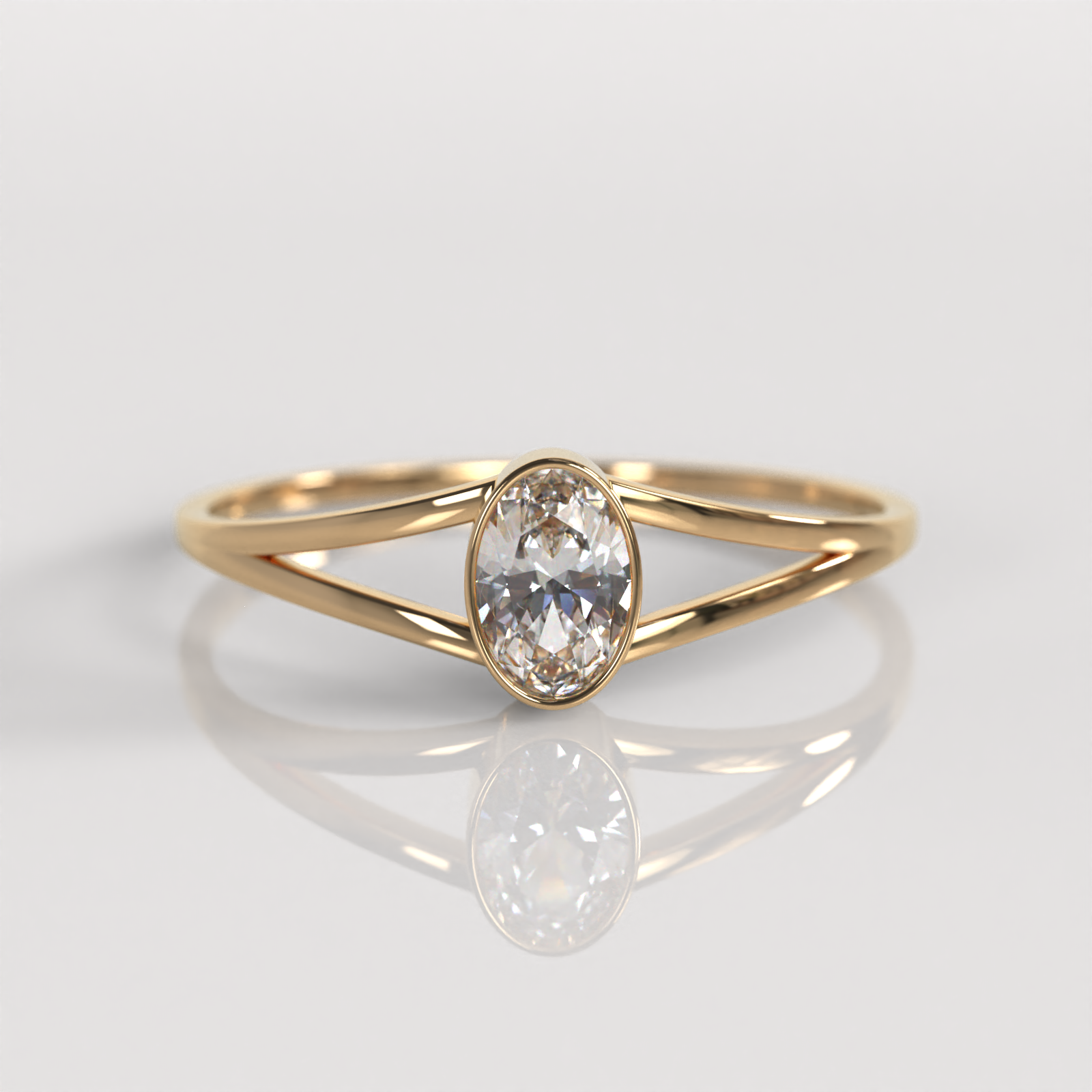 Anillo de Compromiso Eva - Oro Rosado 18K