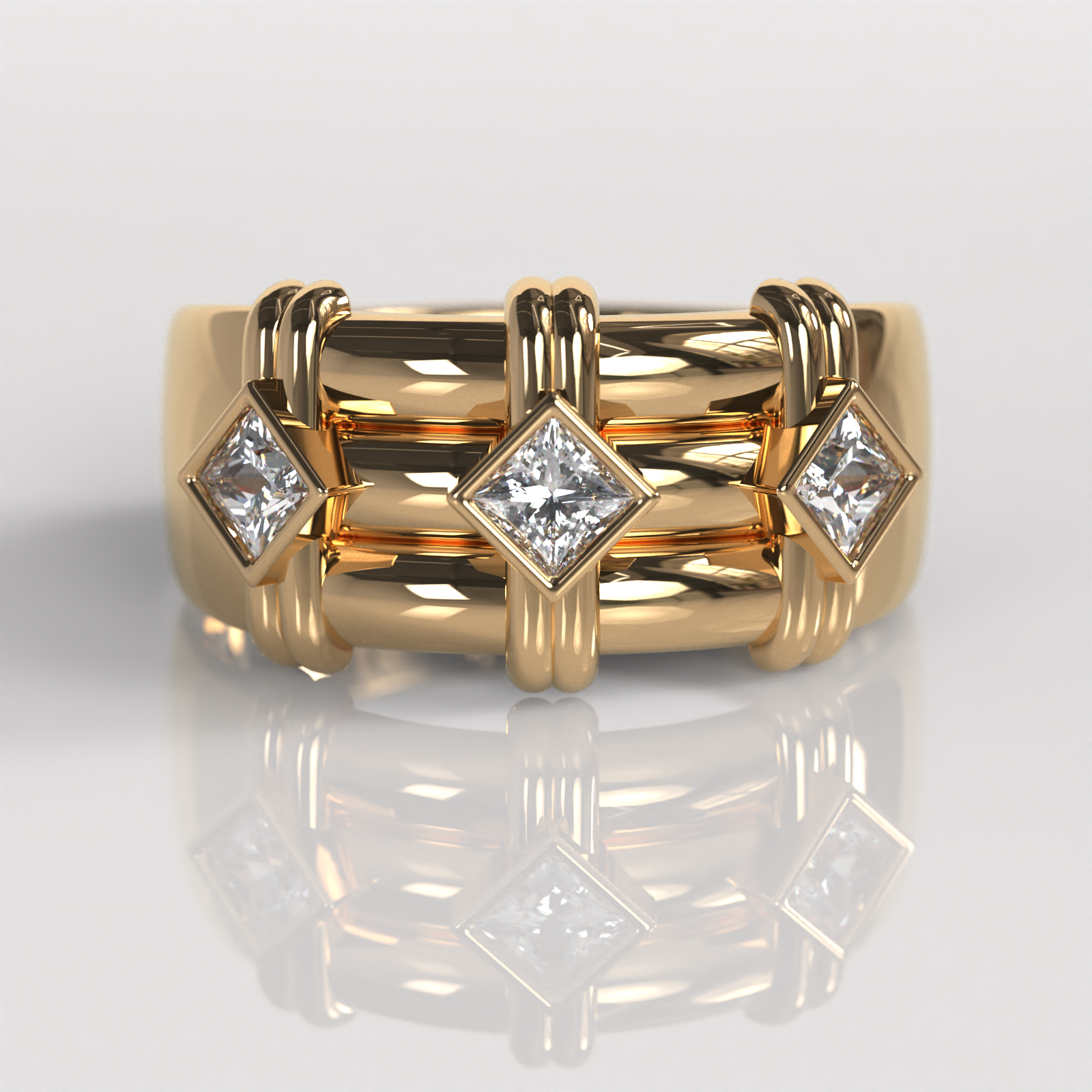 Anillo Rey - Oro Rosado 18K