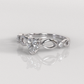 Anillo Natallie - Oro Blanco 18K