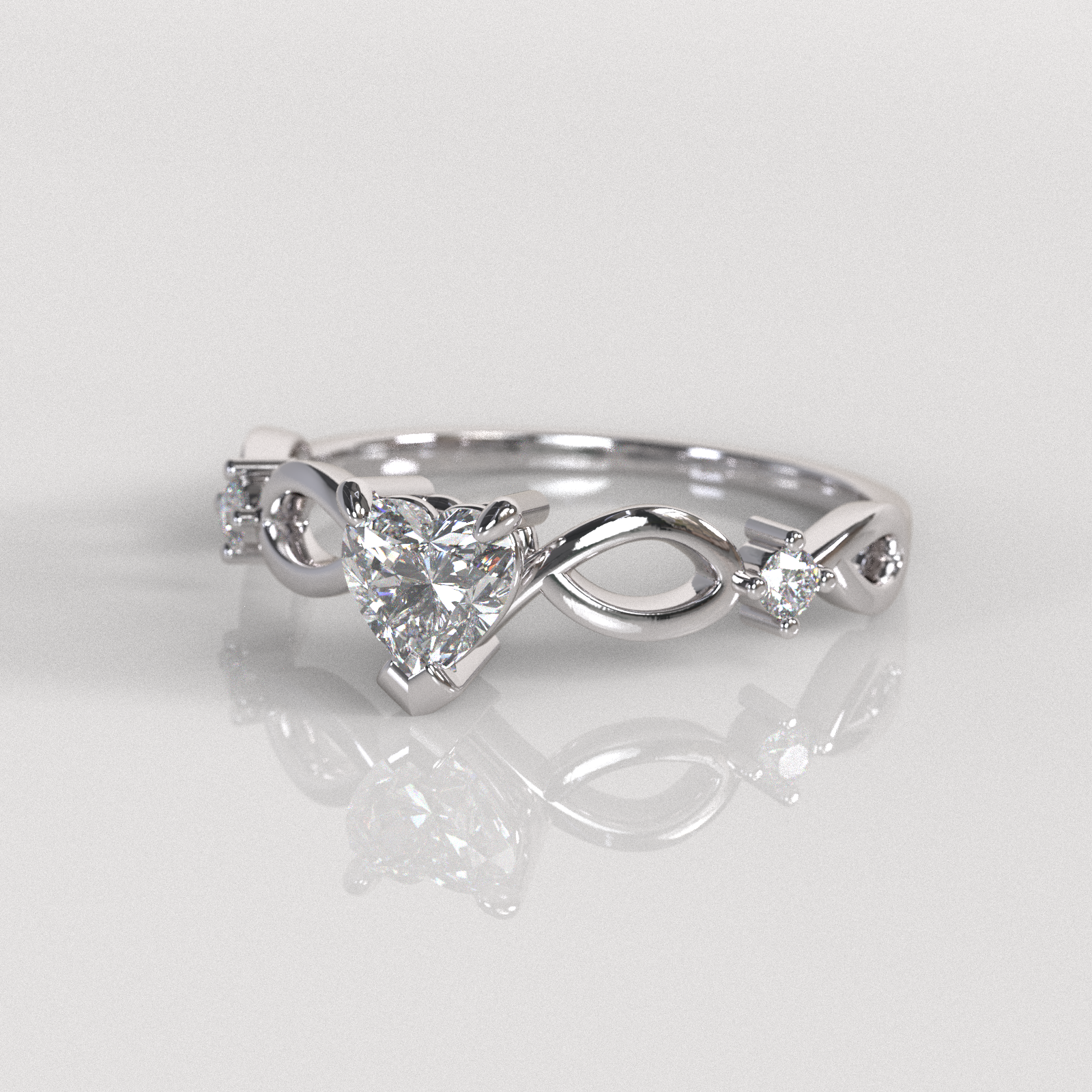Anillo Natallie - Oro Blanco 18K