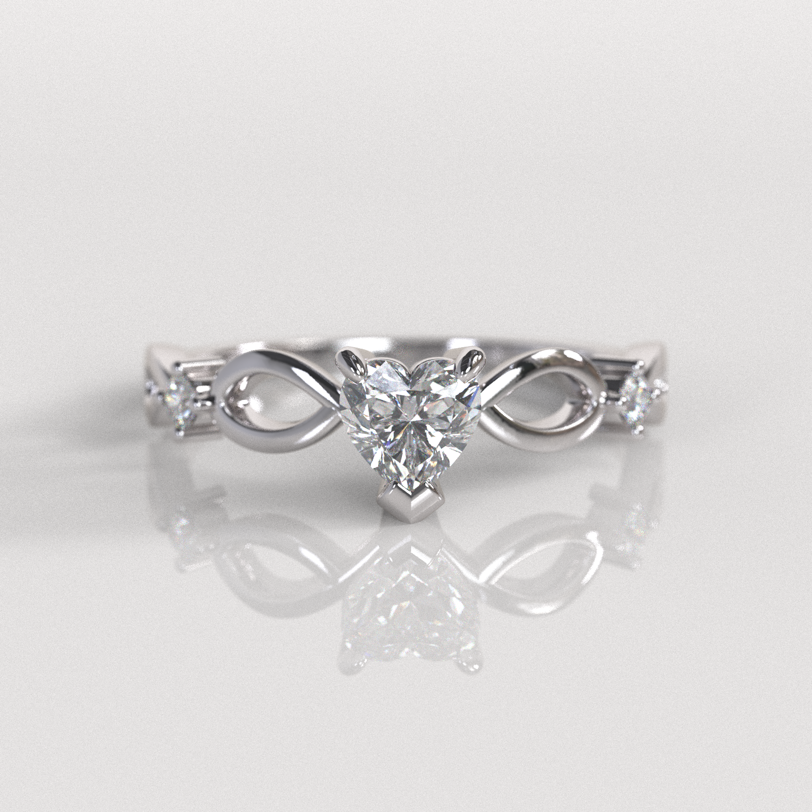 Anillo Natallie - Oro Blanco 18K