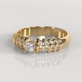 Anillo de Compromiso Gallia - Oro Amarillo 18K
