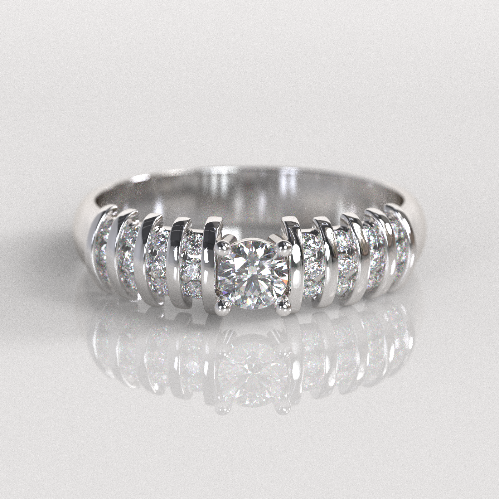 Anillo de Compromiso Gallia - Plata