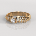 Anillo de Compromiso Gallia - Oro Rosado 18K