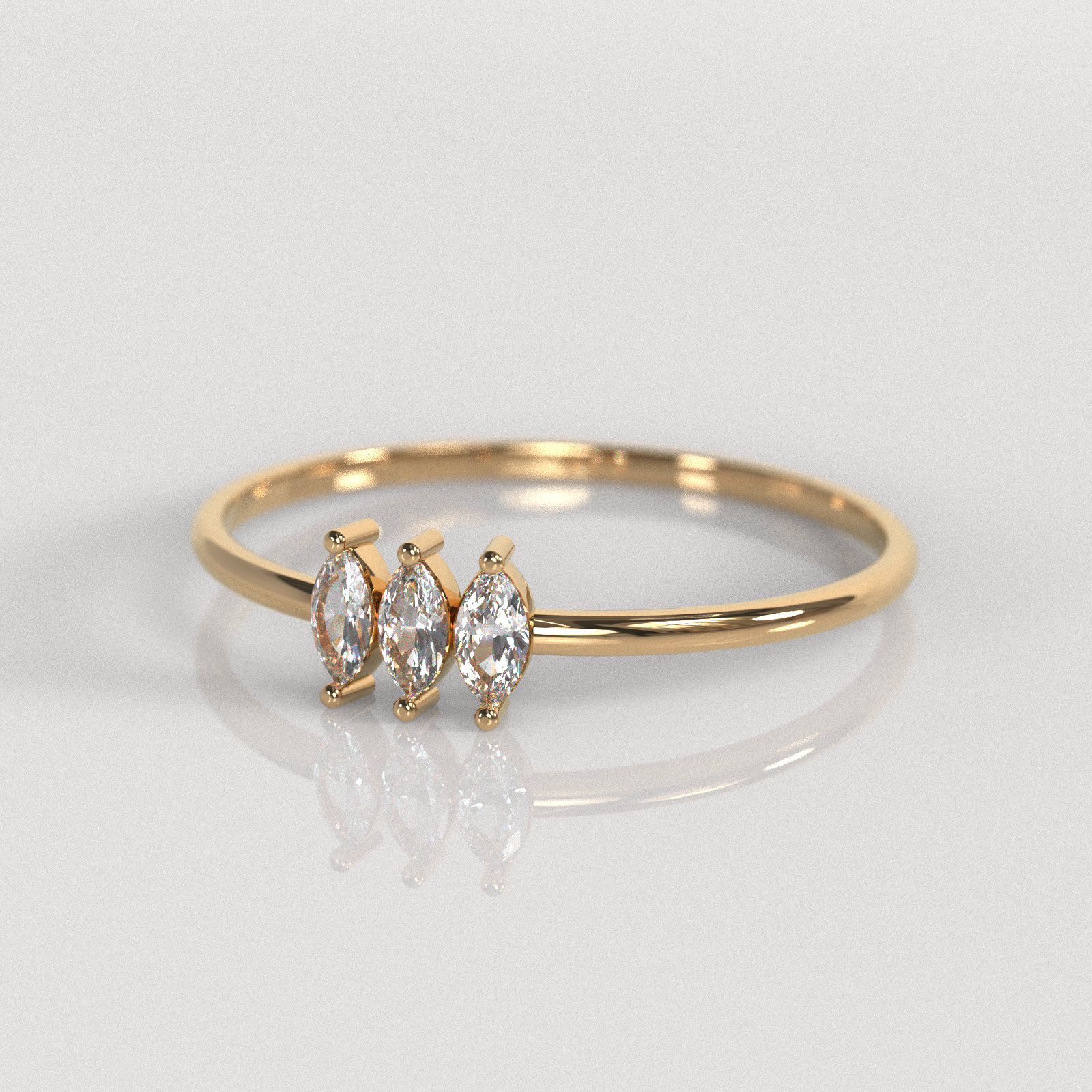 Anillo Noelia - Oro Rosado 18K