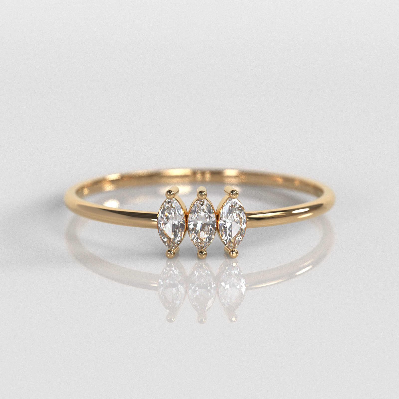 Anillo Noelia - Oro Rosado 18K