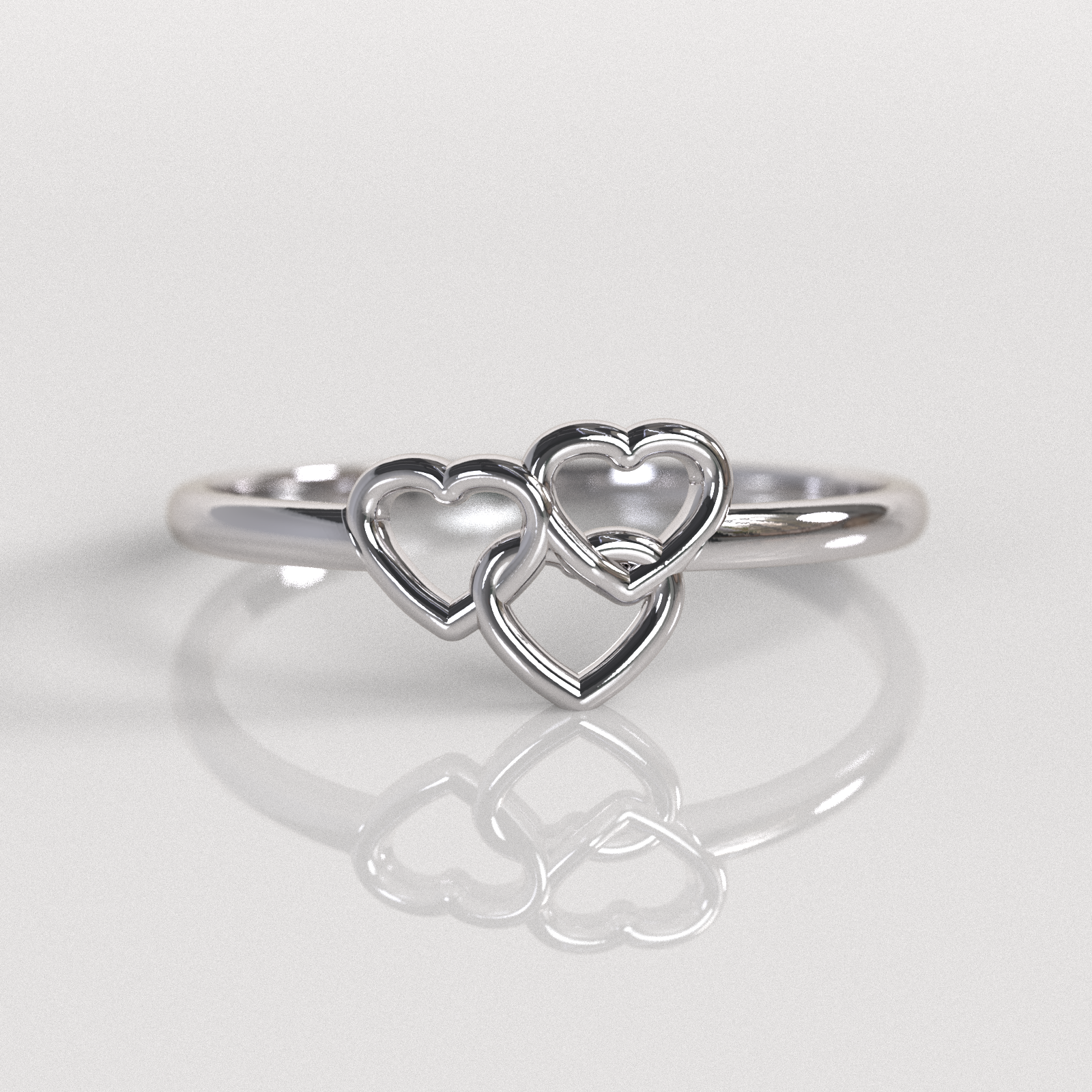 Anillo Lazos - Oro Blanco 18K
