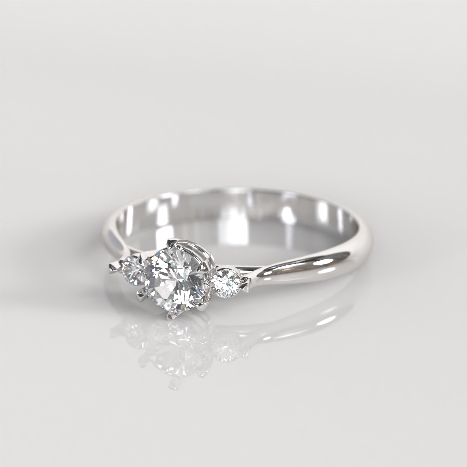 Anillo de Compromiso Amara - Plata