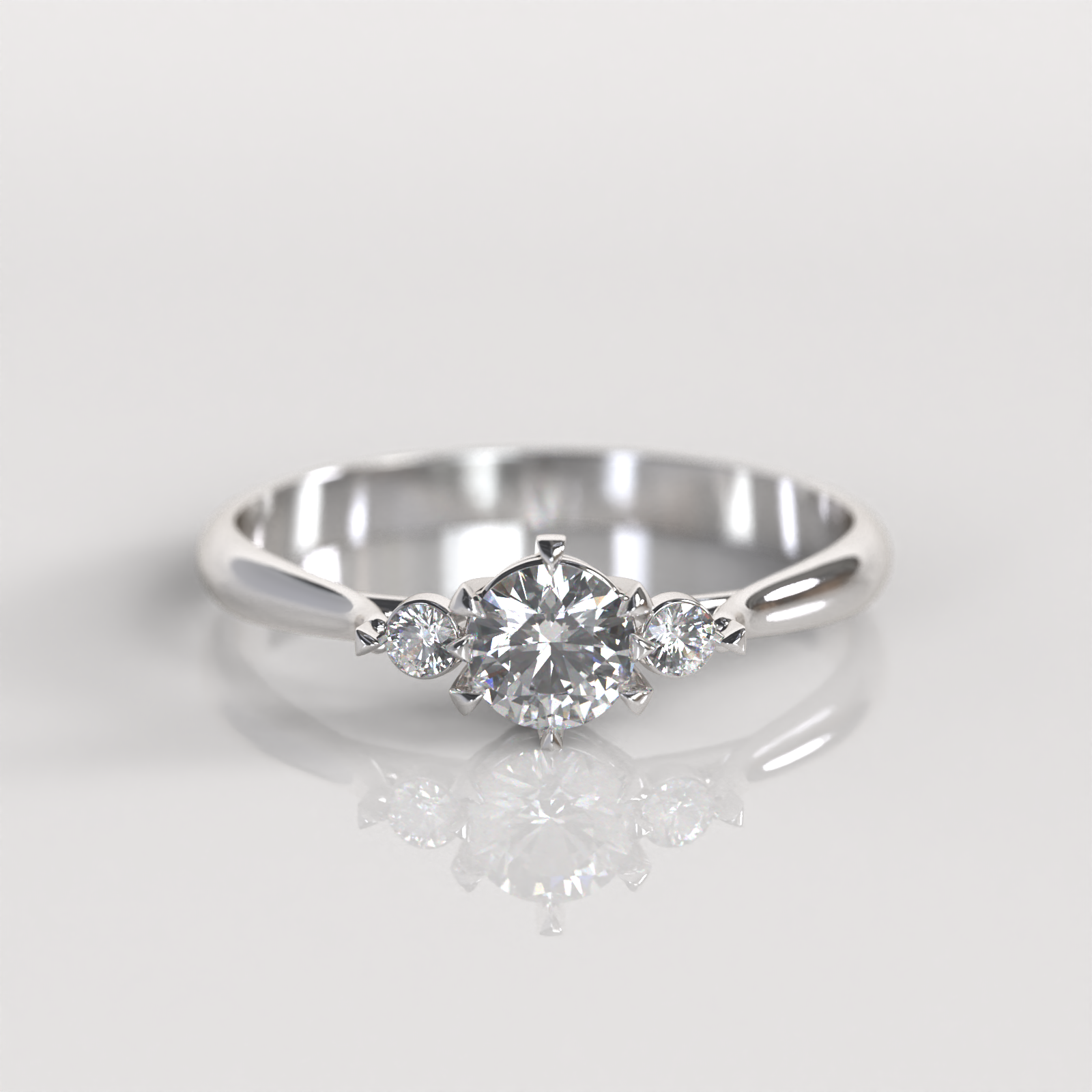 Anillo de Compromiso Amara - Plata