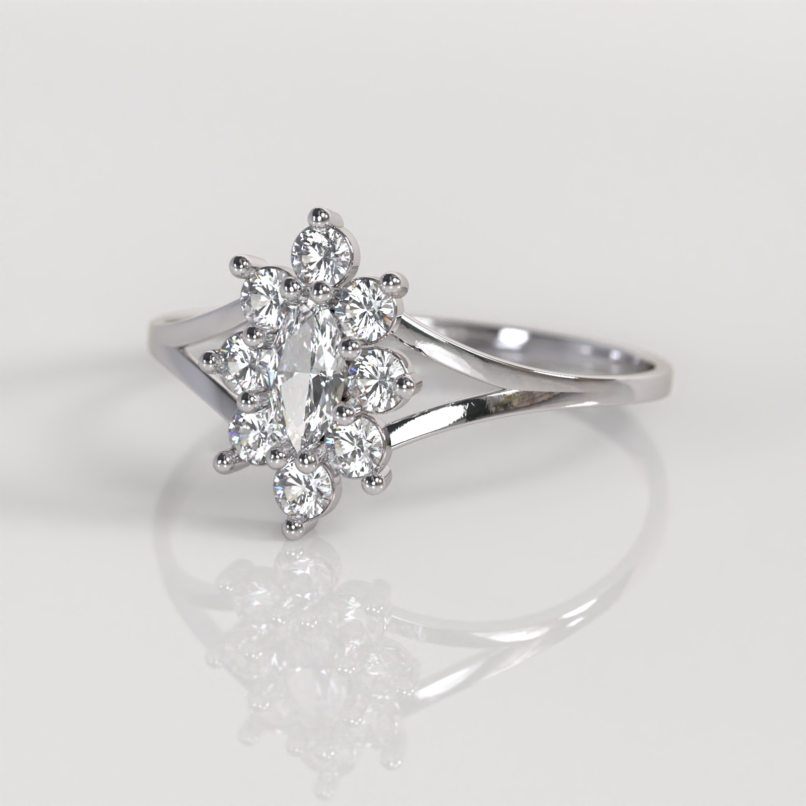 Anillo Lady Light - Oro Blanco 18K