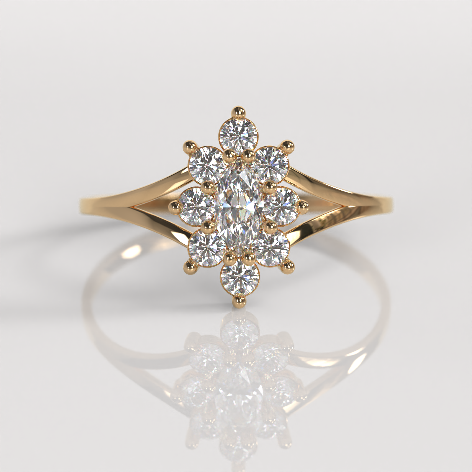 Anillo Lady Light - Oro Rosado 18K