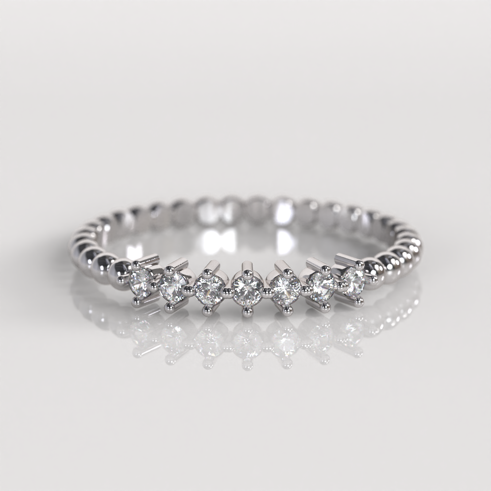 Anillo Vidia - Oro Blanco 18K