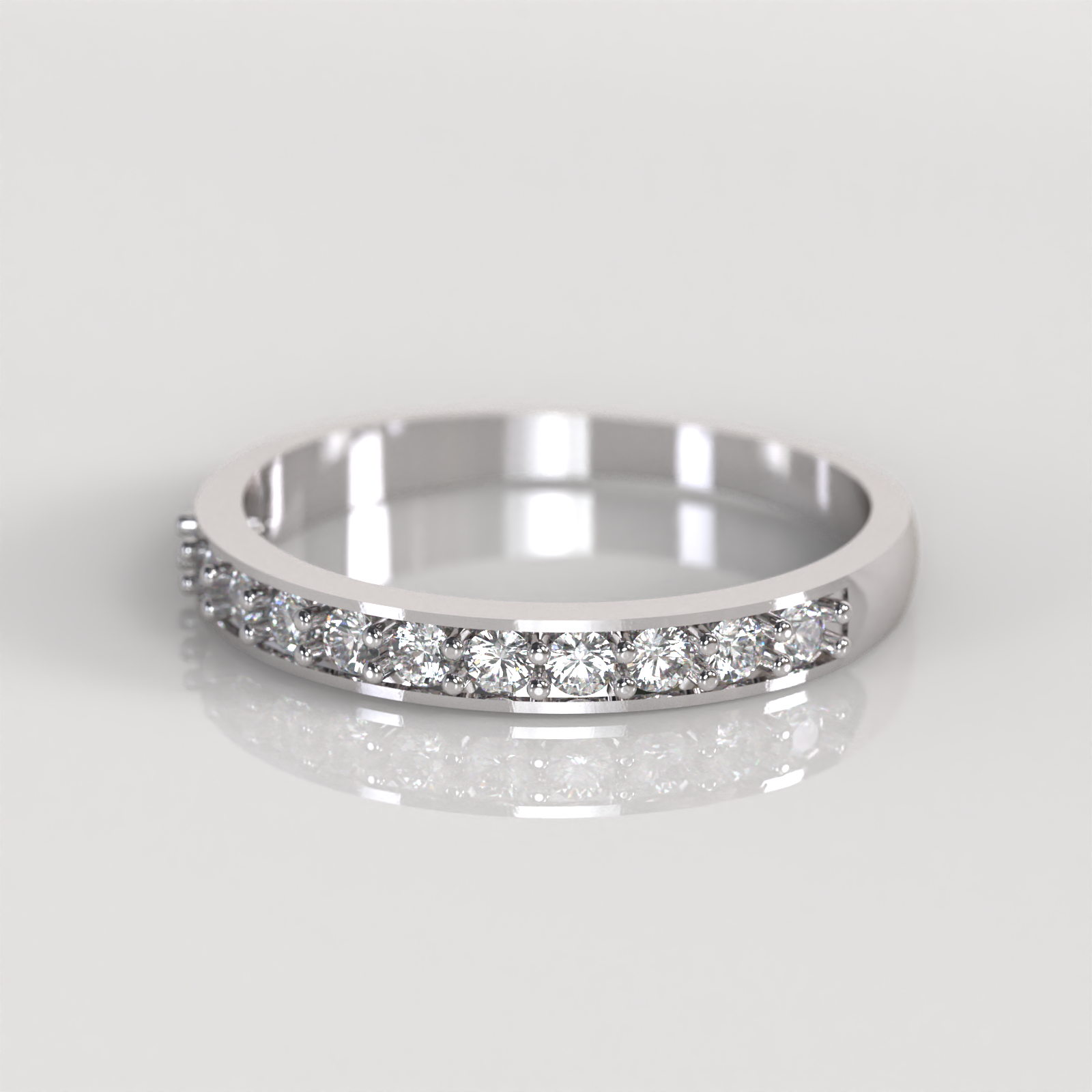 Anillo de Compromiso Juliett - Oro Blanco 18K