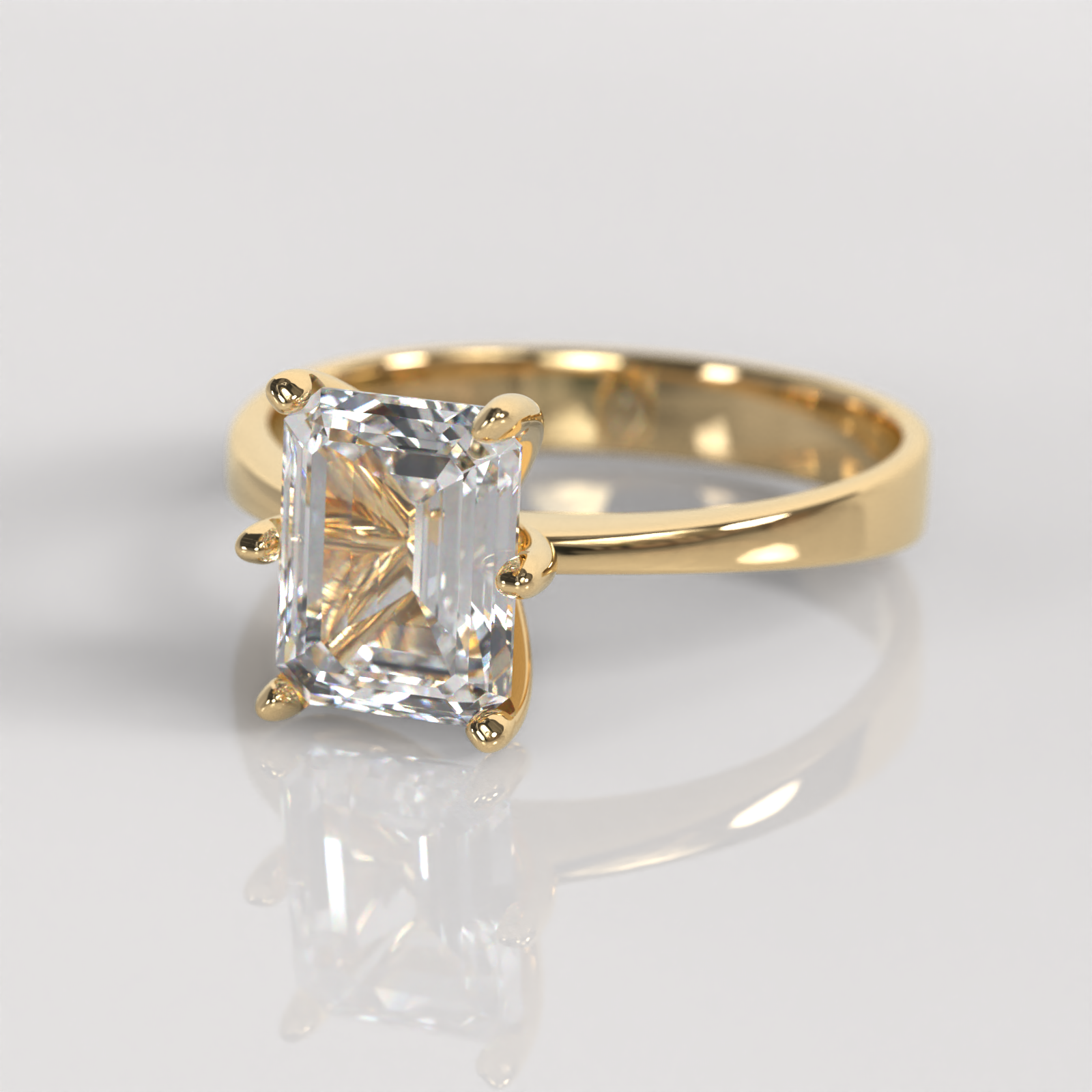 Anillo de Compromiso Brietta - Oro Amarillo 18K