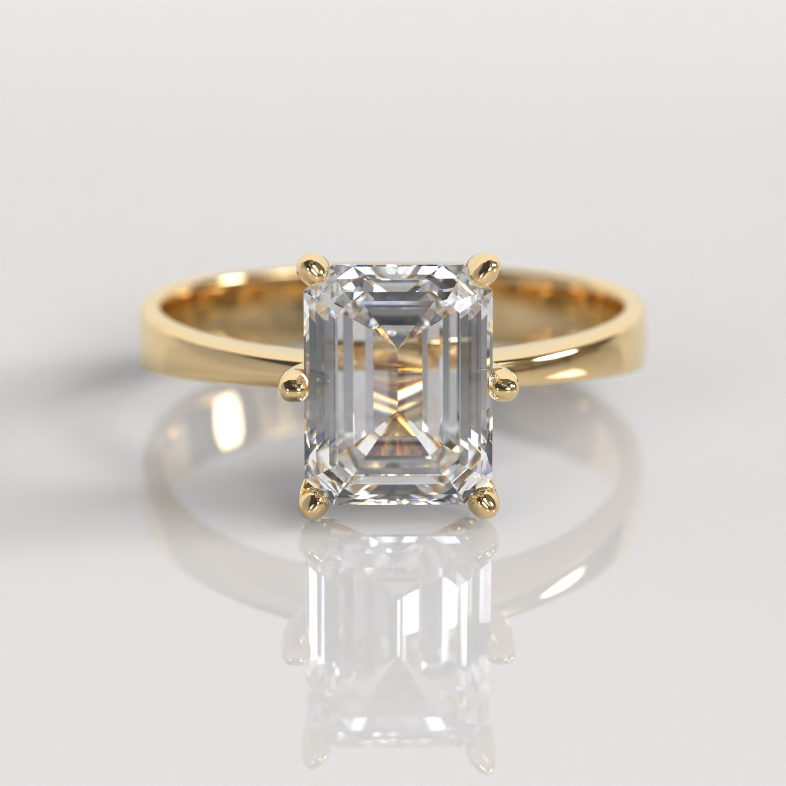 Anillo de Compromiso Brietta - Oro Amarillo 18K