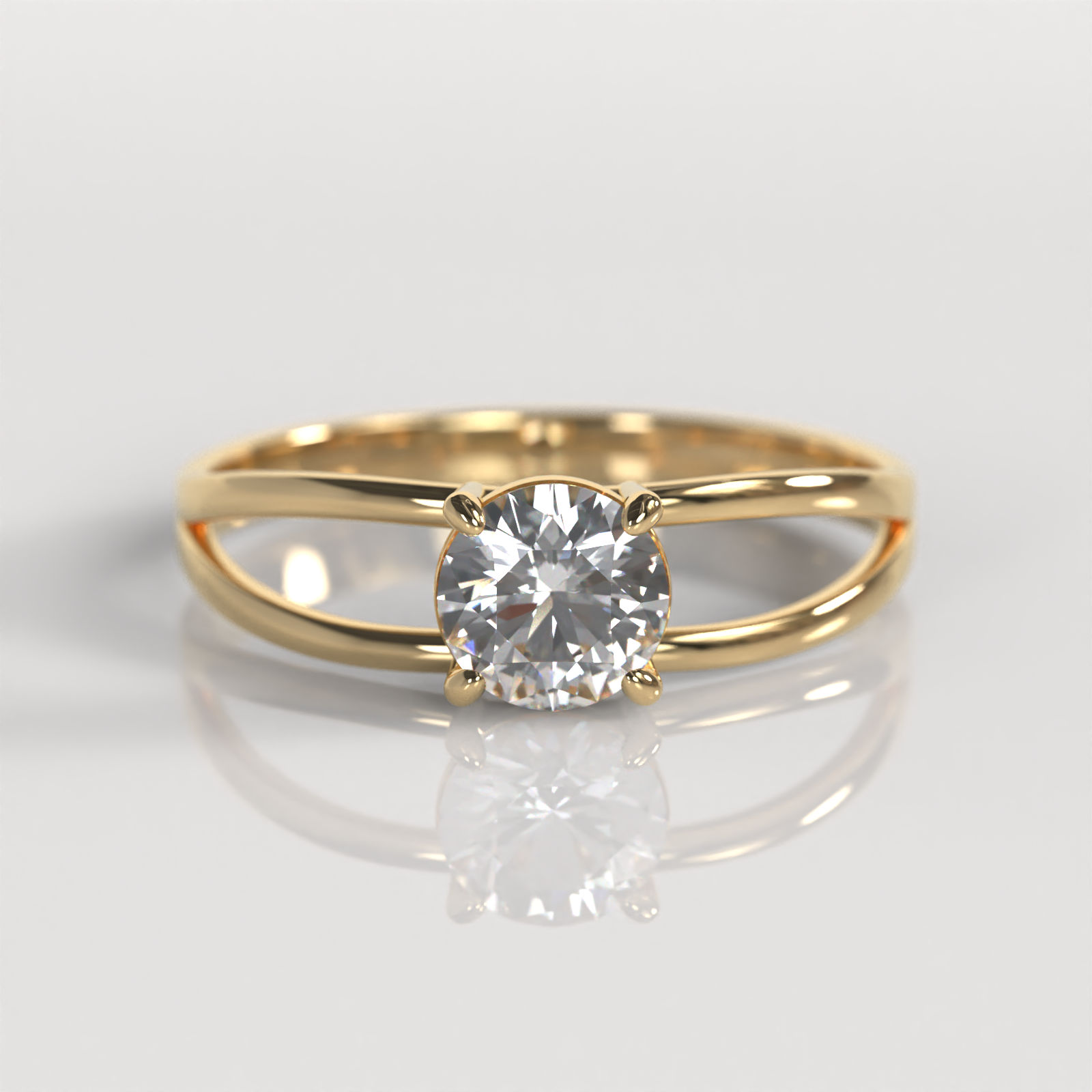 Anillo de Compromiso Odile - Oro Amarillo 18K